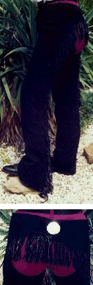 Western Show Chaps - Full Fringe Rear