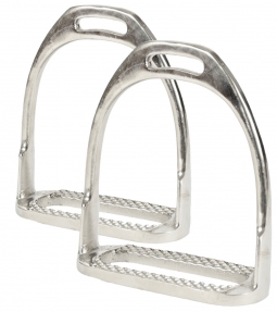 Chrome Plated Stirrup Irons 4 1/2 inch