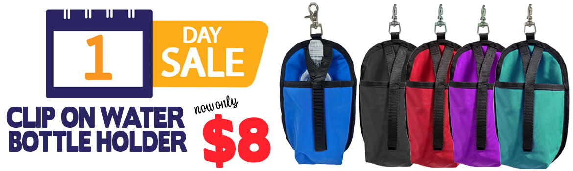 Water Bottle Saddle Bags $8 - One Day Sale!