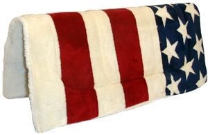 Stars and Stripes Western Saddle Pad