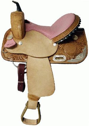 Blue River Ostrich Seat Barrel Saddle