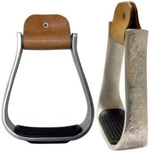 Engraved Aluminum Show Stirrups