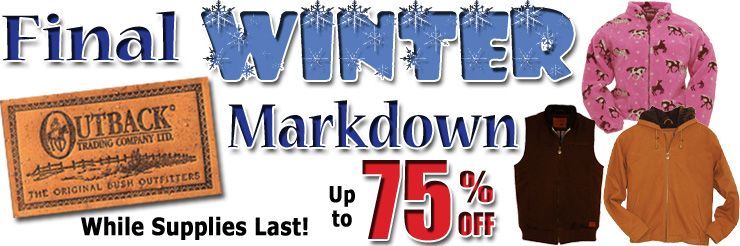 Outback Outerwear Sale - 72% Off!