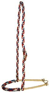 Red White and Blue Braided Noseband