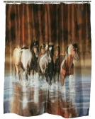 Rush Hour Horse - Shower Curtain