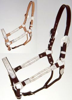Royal King Silver Ferrule Show Halter & Lead Set