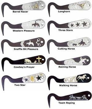 Engraved Silver Trimmed Hoof Pick