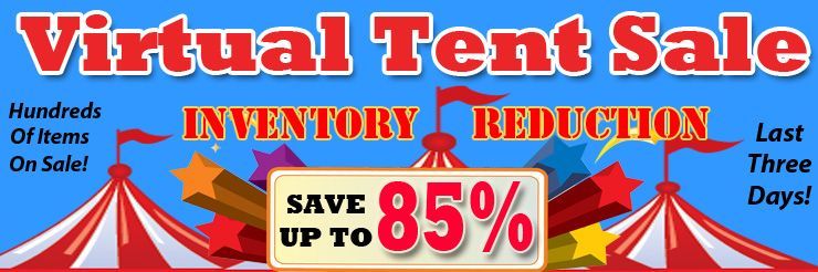 Virtual Tent Sale - Save up to 85%!