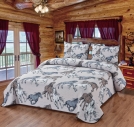 De Leon Collections Wild Horse 3 Piece Quilted King Blanket Set