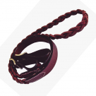 Leather Braided Contest or Roping Reins - 6 1/2 Feet Long