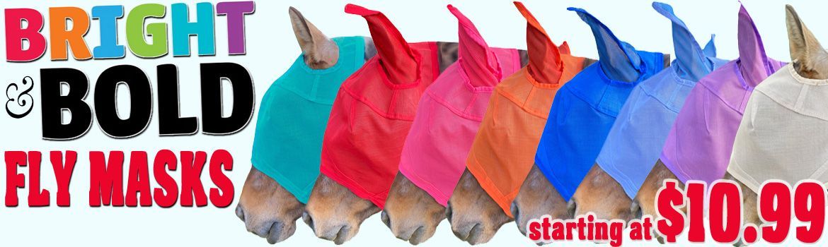 Bright & Bold Fly Masks from $10.99!