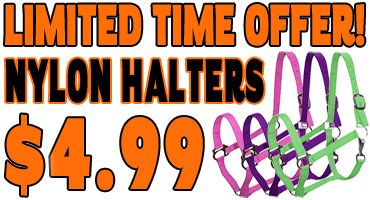 Nylon Halters $4.99 One Day Only!