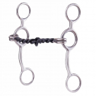 Showman Jr. Cow Horse Gag Snaffle with Twisted Wire
