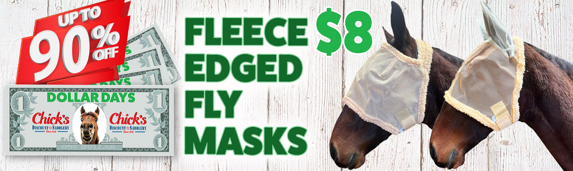 Fleece Edged Fly Masks $8 - Dollar Day$
