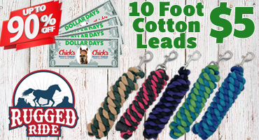 10 foot Cotton Leads $5 - Dollar Day$
