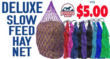 Slow Feed Hay Nets $5.00 - One Day Sale