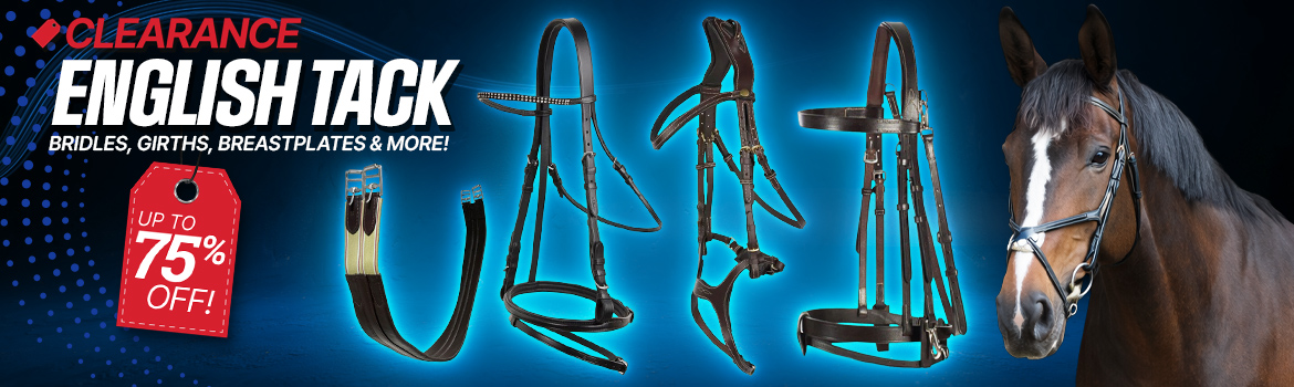 English Tack Clearance - up to 75% Off