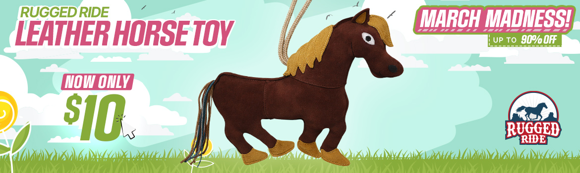 Leather Horse Toys $10 - March Madness Sale