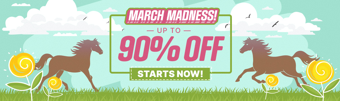 March Madness Sale Starts Now - Up to 90% Off!
