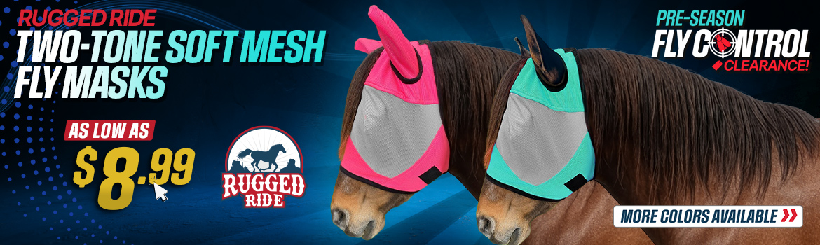 Two Tone Soft Mesh Fly Masks - $8.99