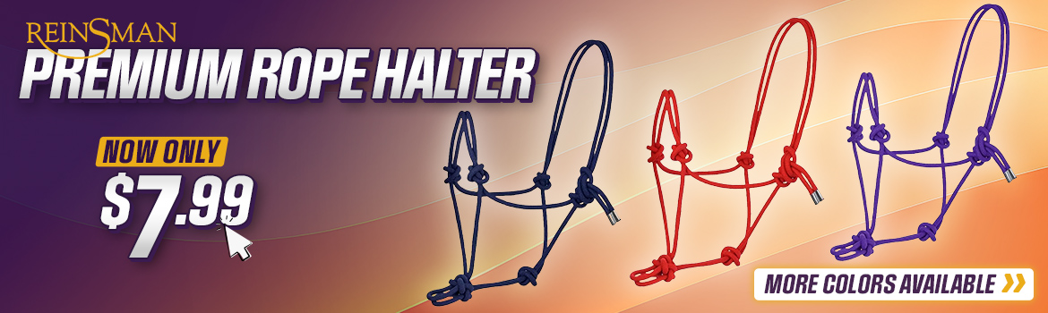 Reinsman Premium Rope Halters - only $7.99