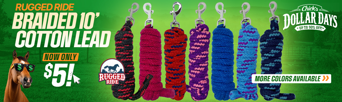 10 foot Cotton Leads $5 - Dollar Days Deal$