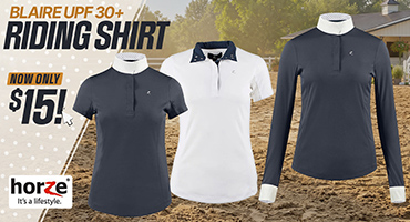 Horze Blaire UPF 30+ Show Shirt with Convertible Collar $15.00