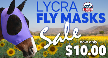 Rugged Ride Lycra Fly Masks - only $10