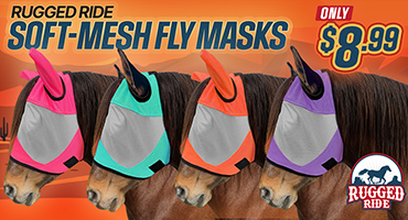 Rugged Ride Mesh Fly Masks from $8.99