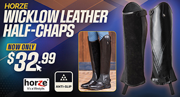 HorZe Wicklow Leather Half Chaps - $32.99!