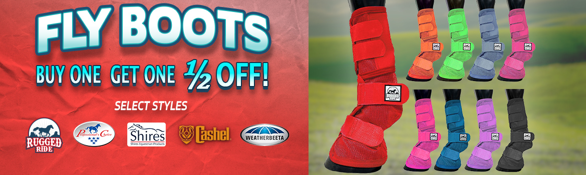 Select Fly Boots - Buy 1 Get 1 Half Price!