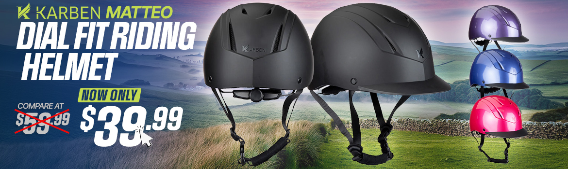 Karben Matteo Riding Helmet - reduced to $39.99