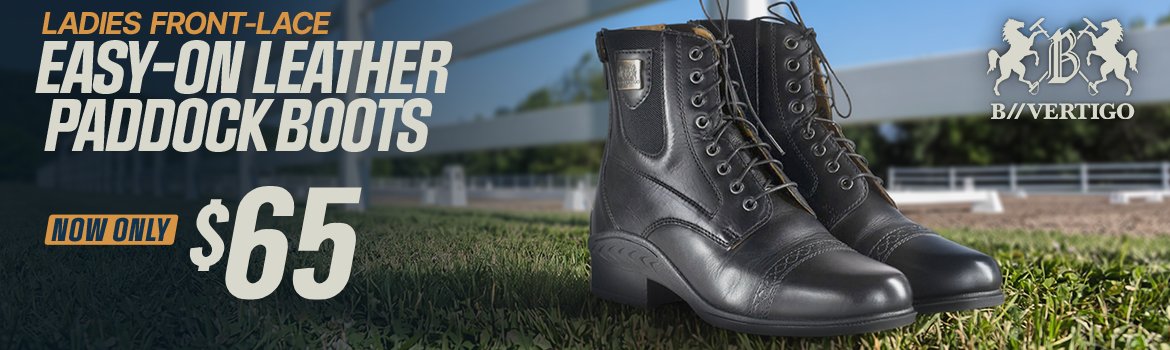 B-Vertigo Leather Paddock Boots - $65
