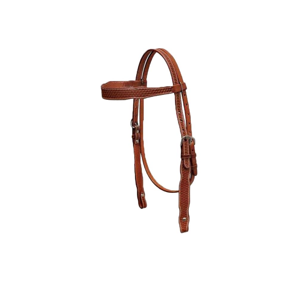 NEW HORSE TACK! Showman 7" Basket Weave Tooled Heavy Duty Leather Backrigging 