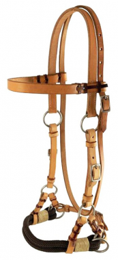 Showman Argentina Cow Leather Light Oil Leather Side Pull: Chicks