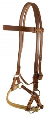 Showman Argentina Cow Leather Oiled Harness Leather Side Pull