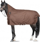 Horze Avalanche 1200 Denier Snaffle Bit High Neck Fleece Lined Turnout Blanket - Mustang Brown