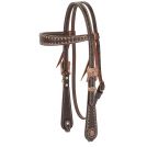Western Outlaw Headstall - Copper Accents