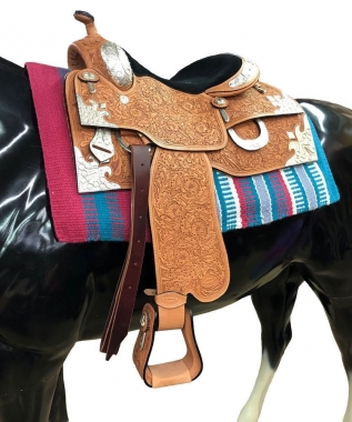 CHALLENGER 34x36 Horse Wool Western Show Trail Saddle Blanket Pad Rug 36426