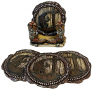 De Leon Boots And Prayers Coasters - Set Of 4
