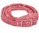Glitter Confetti Pattern Braided Barrel Rein