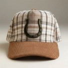 Bridlewood Plaid Horseshoe Adjustable Hat