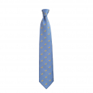 Weston Sky Blue Silk Tie Featuring Golden Horses