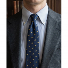 Horsemans Heritage Navy Mens Silk Neck Tie - Golden Horses