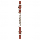 Canyon Rose Single Flat Link Nickel Plated Chain Curb Strap