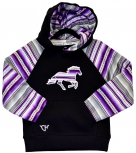 Cowboy Hardware Chevron Horse Raglan Fleece Hoodie - Kids