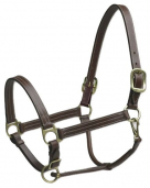 Camelot Triple Stitch Leather Halter