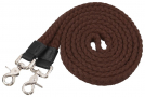 Rugged Ride Flat Plaited Cotton Roping/Contest Reins - 7 foot
