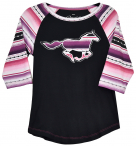 Cowboy Hardware Chevron Running Horse Raglan Shirt - Toddler