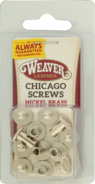 Weaver Chicago Screw Handy Pack - Floral Nickel: Chicks Discount Saddlery